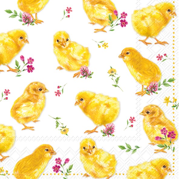 Luncheon Paper Napkin: Chicks