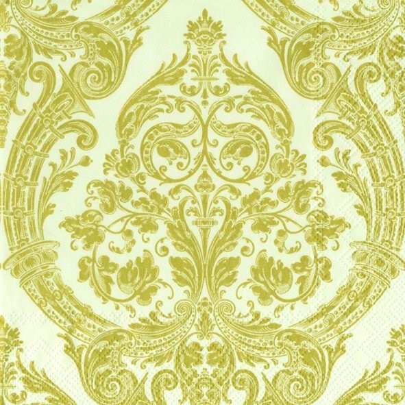 Luncheon Paper Napkin: Gold Grandeur