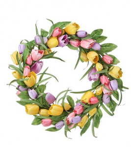 24" Tulip Wreath