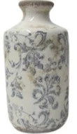 Blue Floral Vase -LARGE