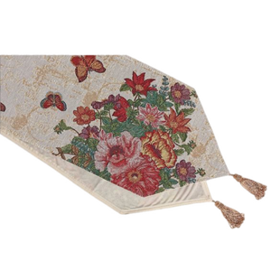 Floral Tapestry Table Runner