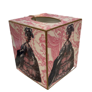 Marie Antionette Tissue Box Cover - TOILE