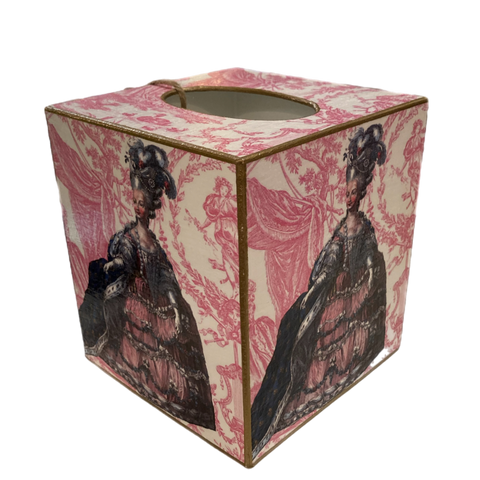 Marie Antionette Tissue Box Cover - TOILE