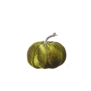 Squat Chartreuse Pumpkin Figurine