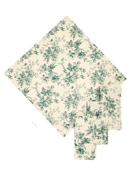 April Cornell Rosalind Ivy Napkin - White, INDIVIDUALLY SOLD