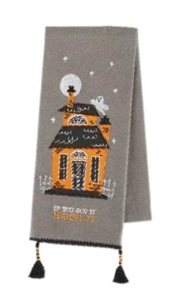 Haunted House Tea Towel