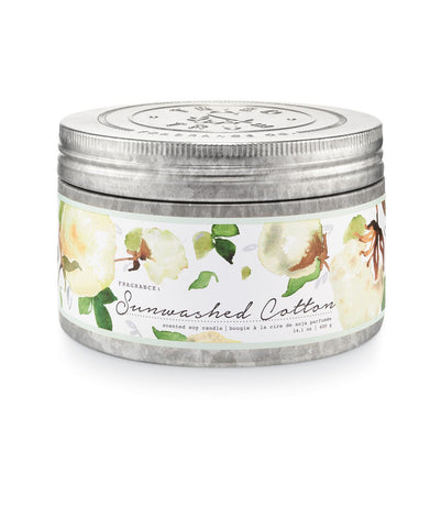 Tried & True Large Tin Candle: Sunwashed Cotton