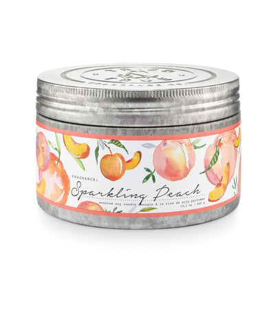 Tried & True Large Tin Candle: Sparkling Peach