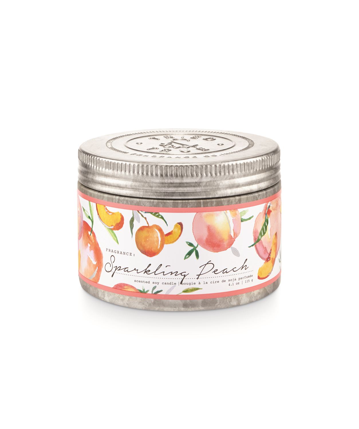 Tried & True Small Tin Candle: Sparkling Peach