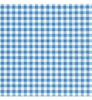 Lunch Paper Napkin: Vichy Blue