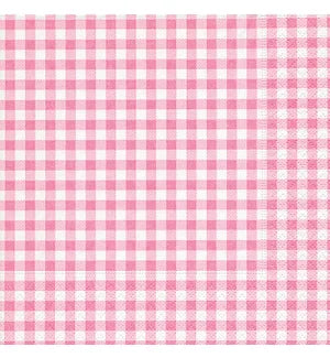 Luncheon Paper Napkin: Vichy Rose