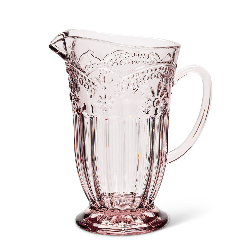 Pink Embossed Pitcher