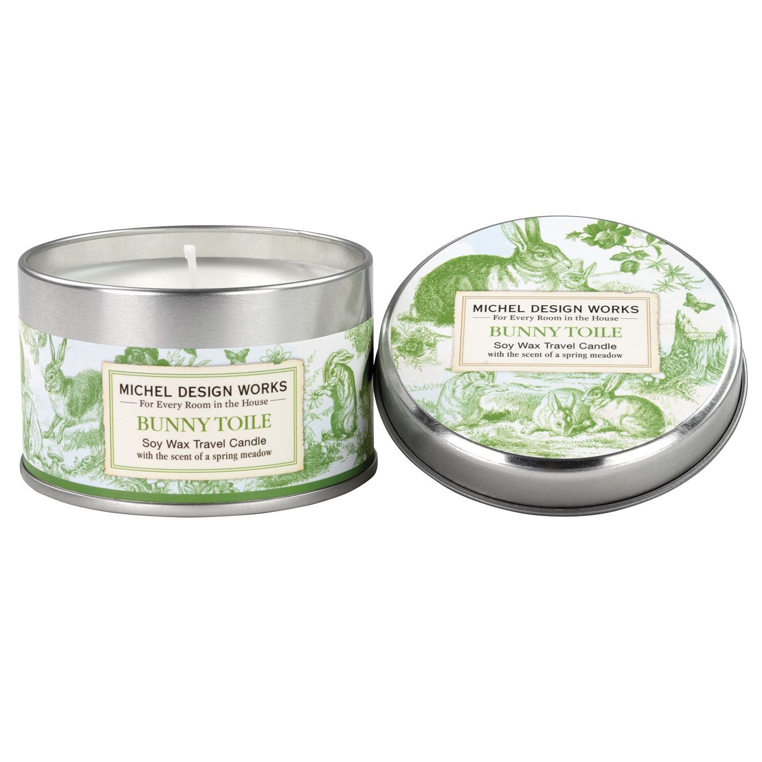 Bunny Toile Travel Soy Candle