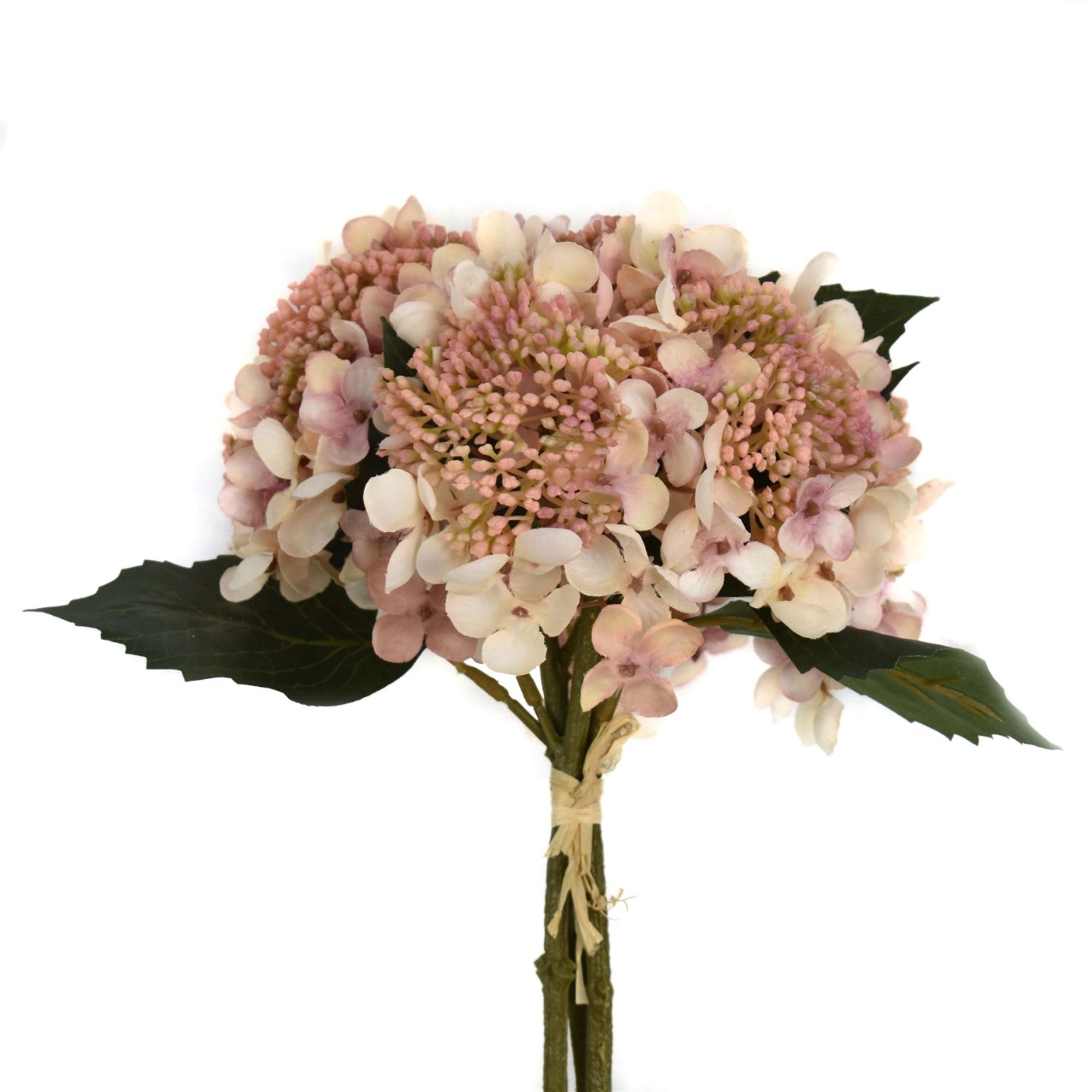 12" Dusty Rose Seeded Hydrangea Bouquet