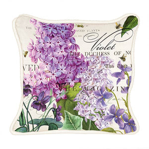 Lilac & Violets Pillow