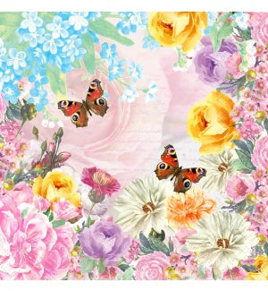 Luncheon Paper Napkin: Butterfly Charm