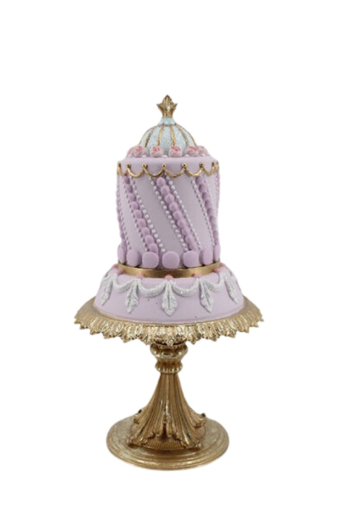 Pink Tiered Cake Figurine