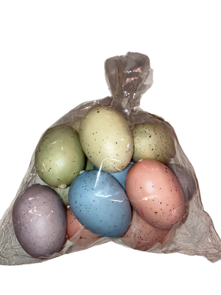 Mutlicoloured Mixed Eggs In Bag - LARGE