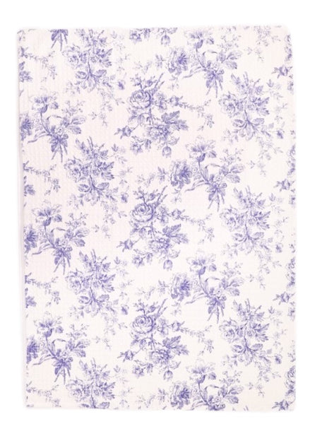 April Cornell Rosalind, Periwinkle Tea Towel, INDIVIDUALLY SOLD