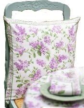 April Cornell Lilac Pillow, Ecru