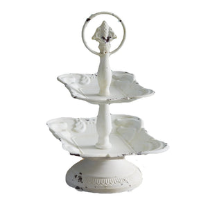 White 2 Tier Jewelry Tray