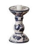 Blue DELFT Taper Candle Holder - SHORT